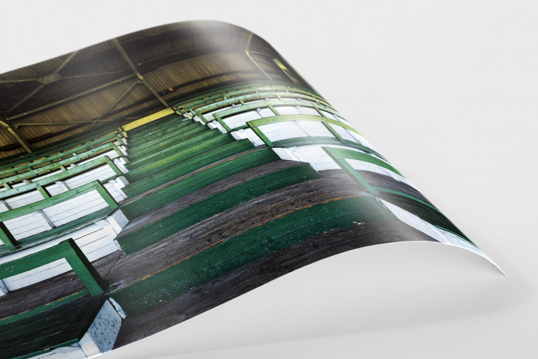 Tribüne Rudolf-Kalweit-Stadion (Farbe) als FineArt-Print