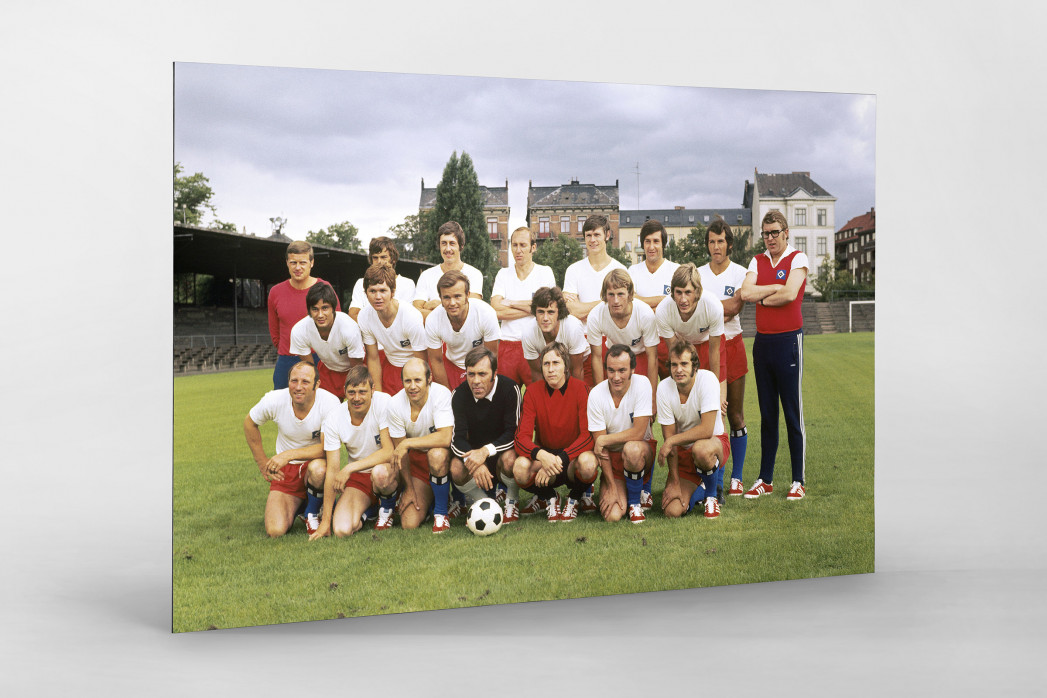 HSV 1971/72 als auf Alu-Dibond kaschierter Fotoabzug