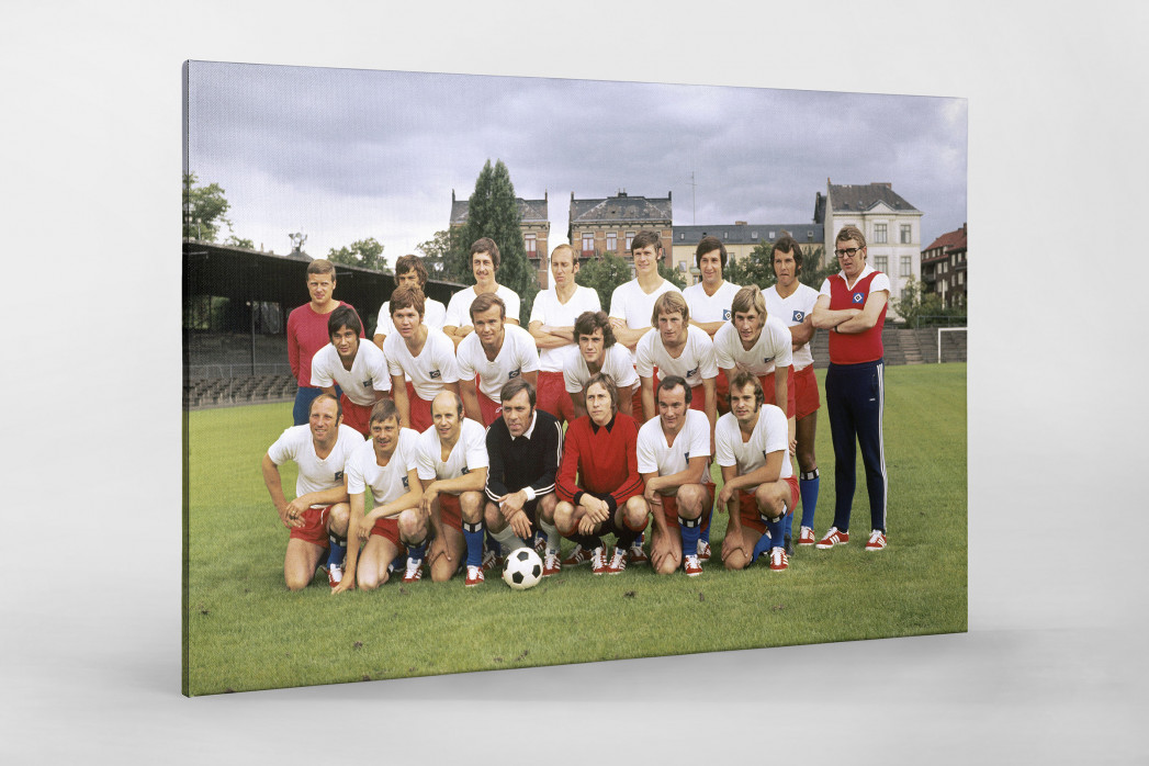 HSV 1971/72 als Leinwand auf Keilrahmen gezogen