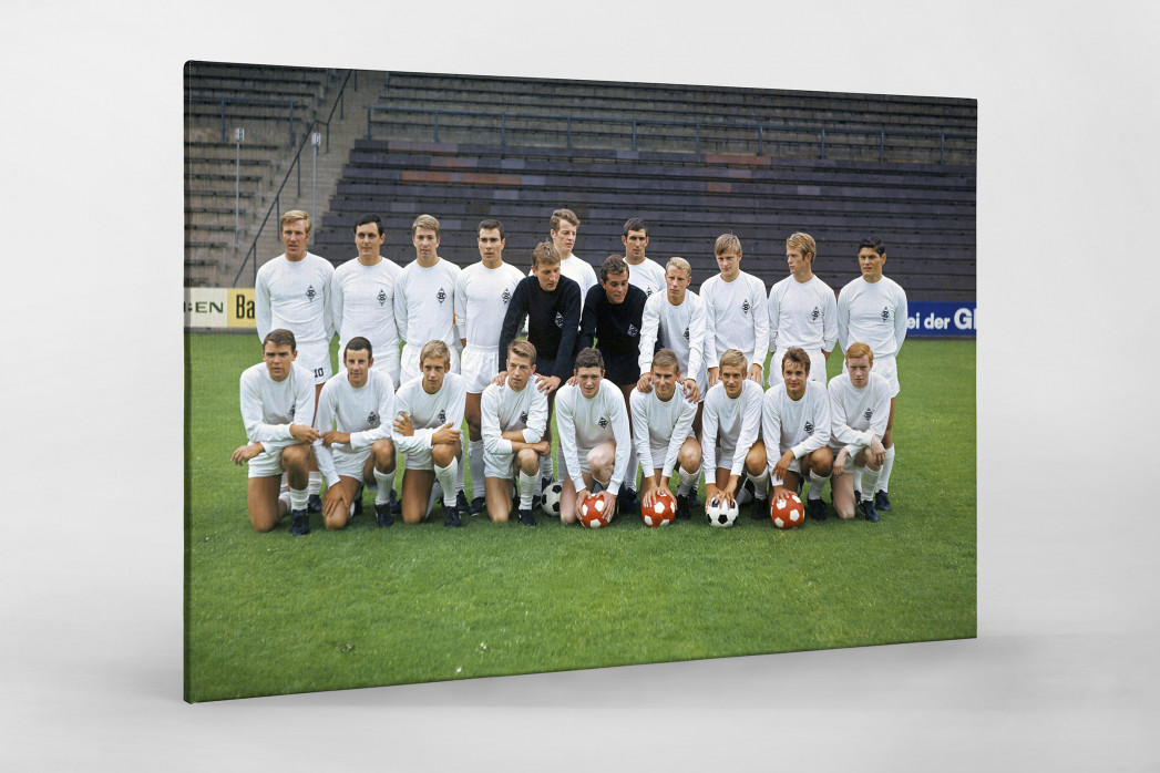 Mönchengladbach 1968/69 (1) als Leinwand auf Keilrahmen gezogen