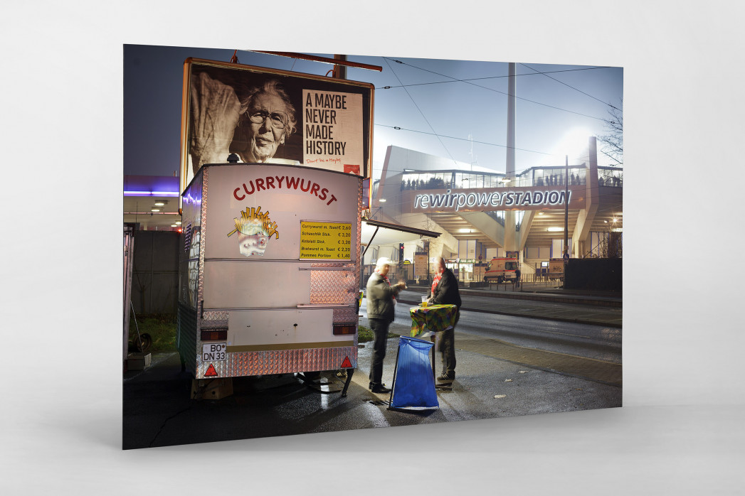 Currywurst in Bochum als auf Alu-Dibond kaschierter Fotoabzug