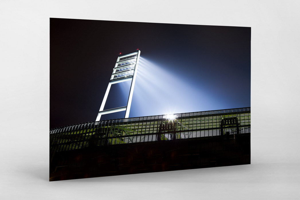 Flutlichtmast Weserstadion als auf Alu-Dibond kaschierter Fotoabzug