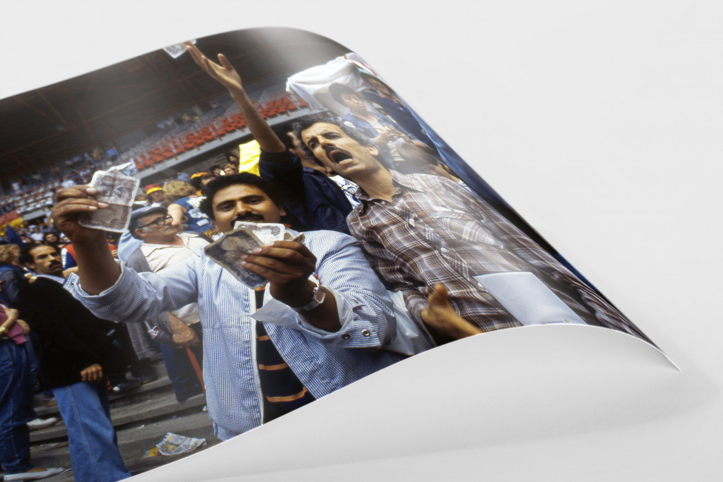 Algerische Fans in Gijon als FineArt-Print