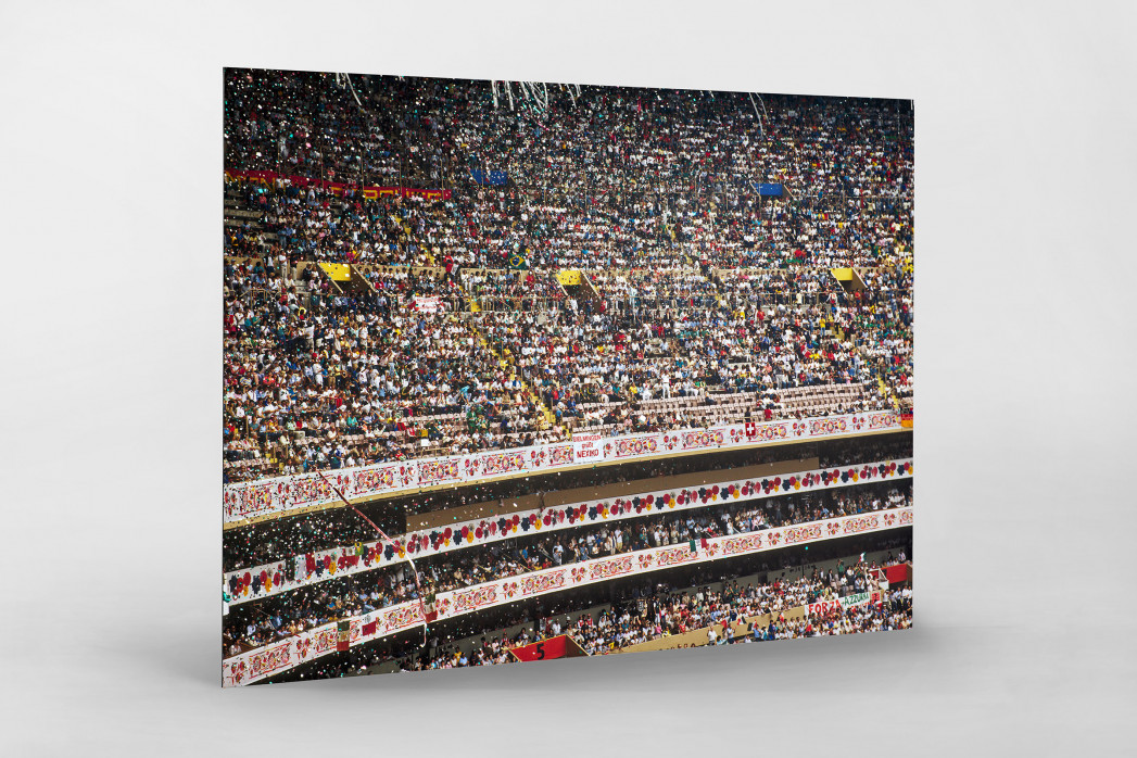 Ränge im Aztekenstadion als auf Alu-Dibond kaschierter Fotoabzug