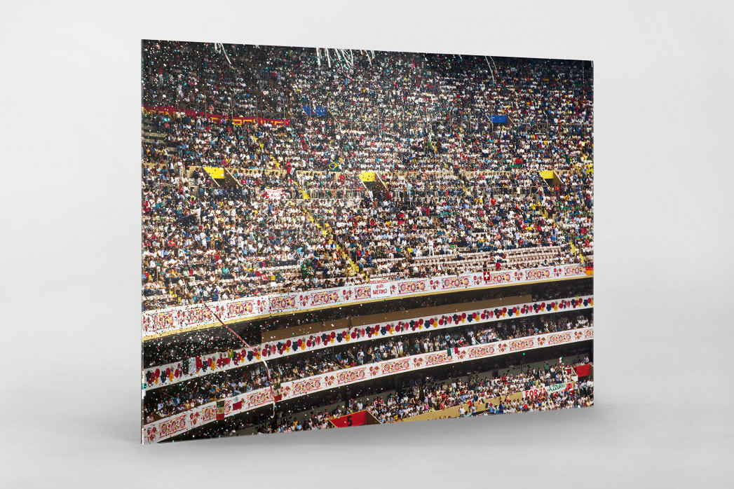 Ränge im Aztekenstadion als Direktdruck auf Alu-Dibond hinter Acrylglas