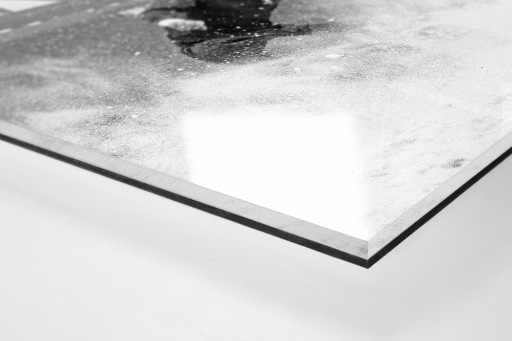 Schnee in Liverpool als Direktdruck auf Alu-Dibond hinter Acrylglas (Detail)