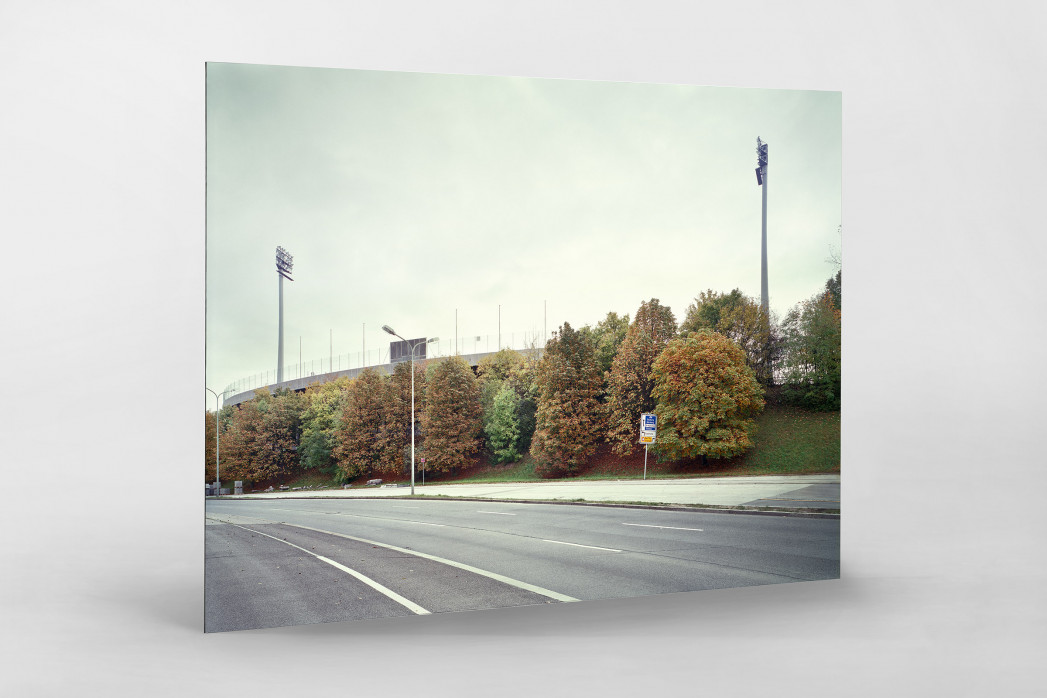Witness Of Glory Times: München, Stadion an der Grünwalder Straße als auf Alu-Dibond kaschierter Fotoabzug