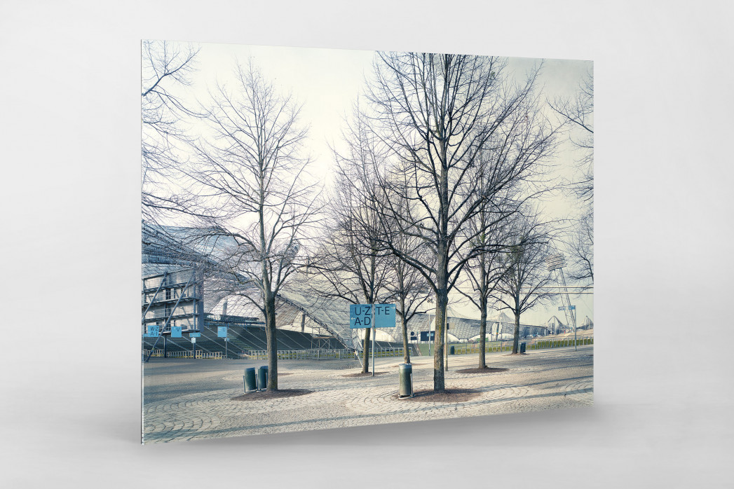 Witness Of Glory Times: München, Olympiastadion (1) als Direktdruck auf Alu-Dibond hinter Acrylglas