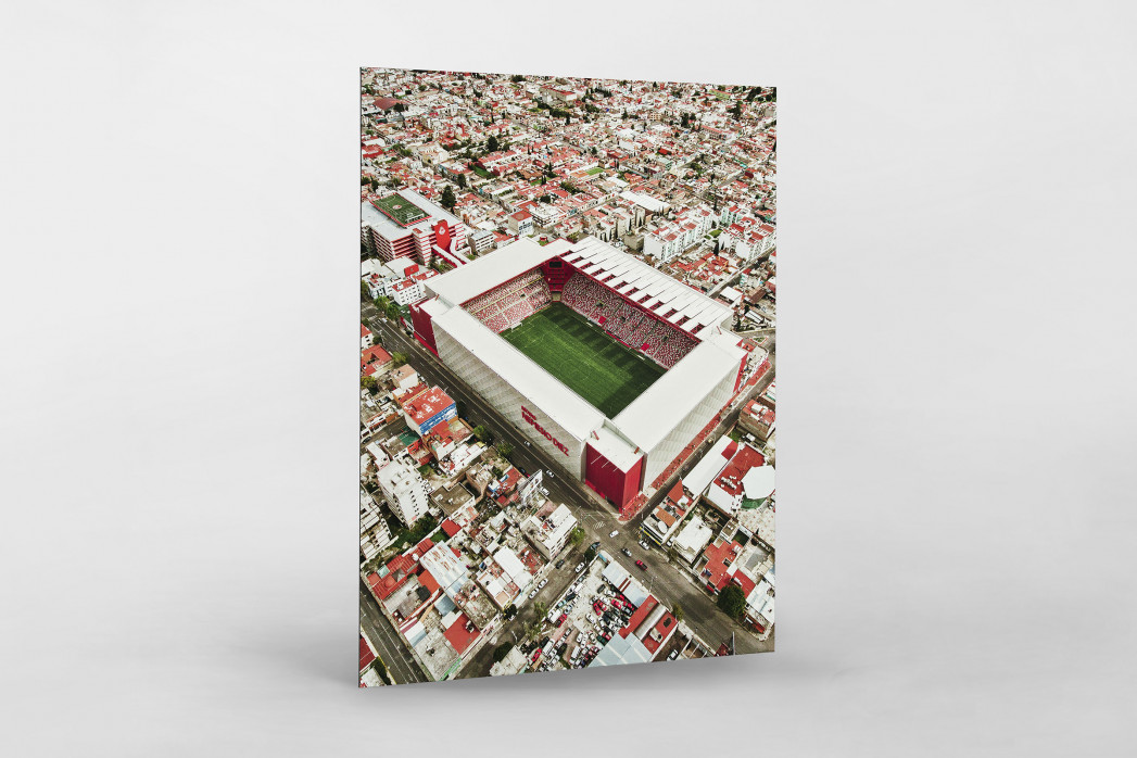 Stadion in Toluca als auf Alu-Dibond kaschierter Fotoabzug