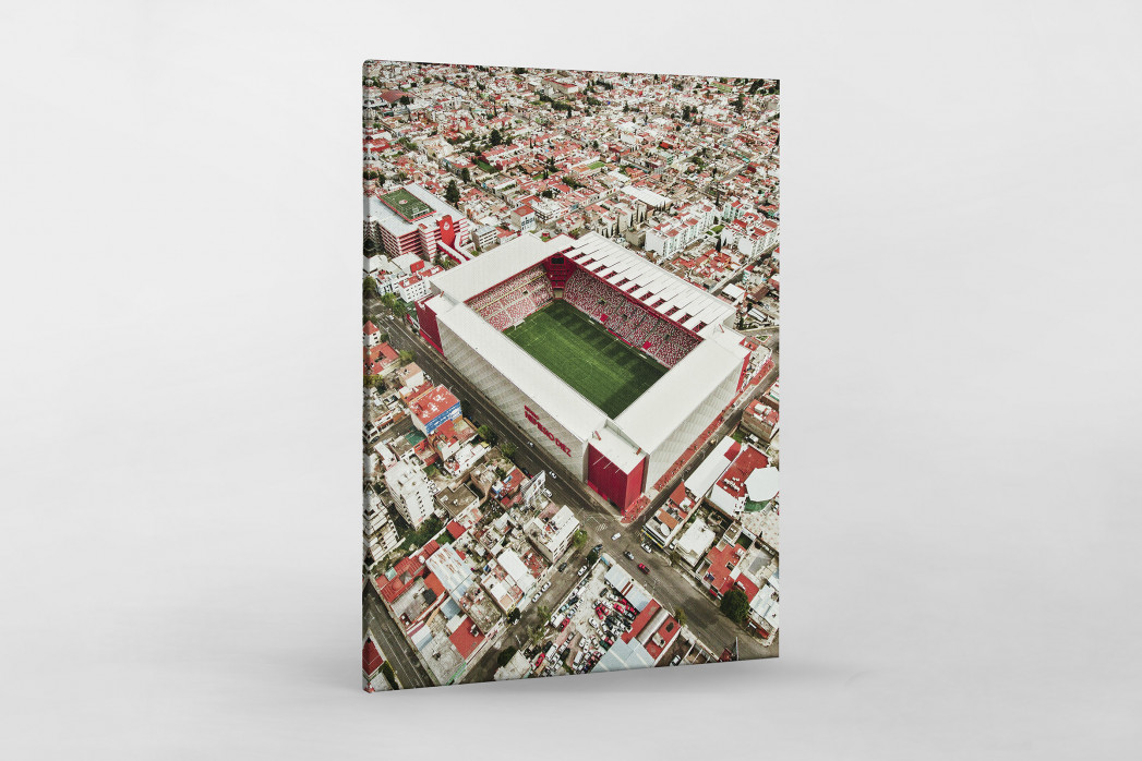Stadion in Toluca als Leinwand auf Keilrahmen gezogen
