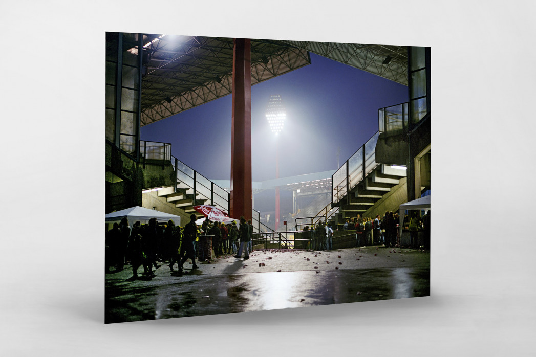 Westfalenstadion nach dem Spiel als auf Alu-Dibond kaschierter Fotoabzug
