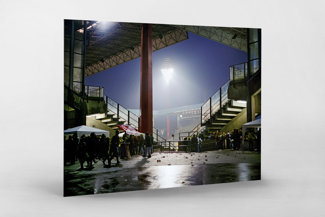 Westfalenstadion nach dem Spiel als auf Alu-Dibond kaschierter Fotoabzug