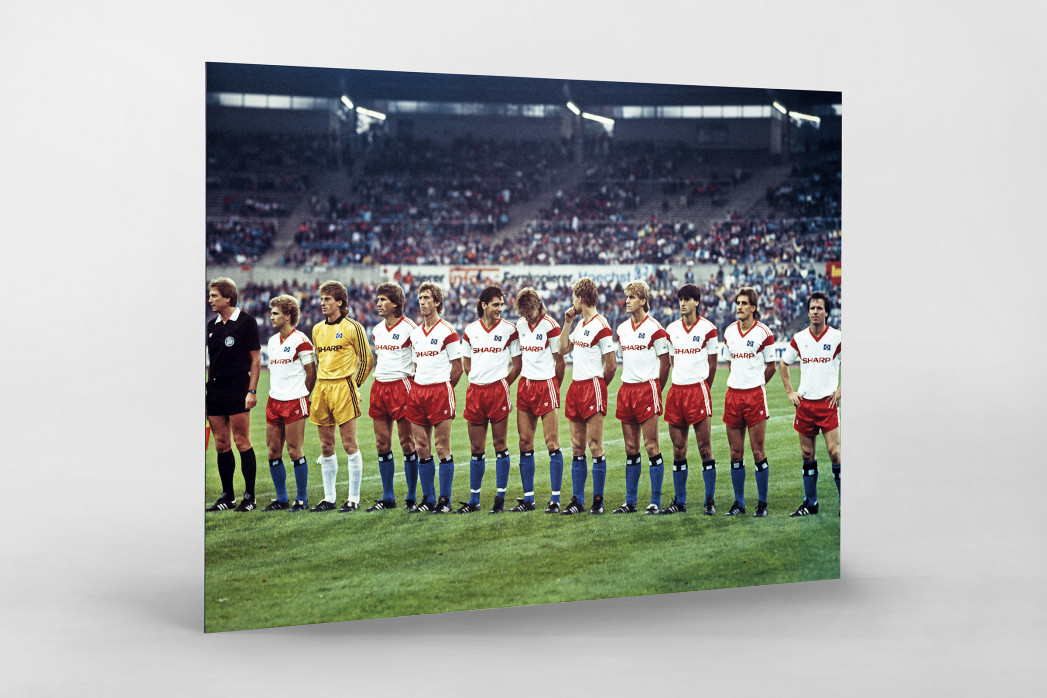 HSV im Waldstadion als auf Alu-Dibond kaschierter Fotoabzug