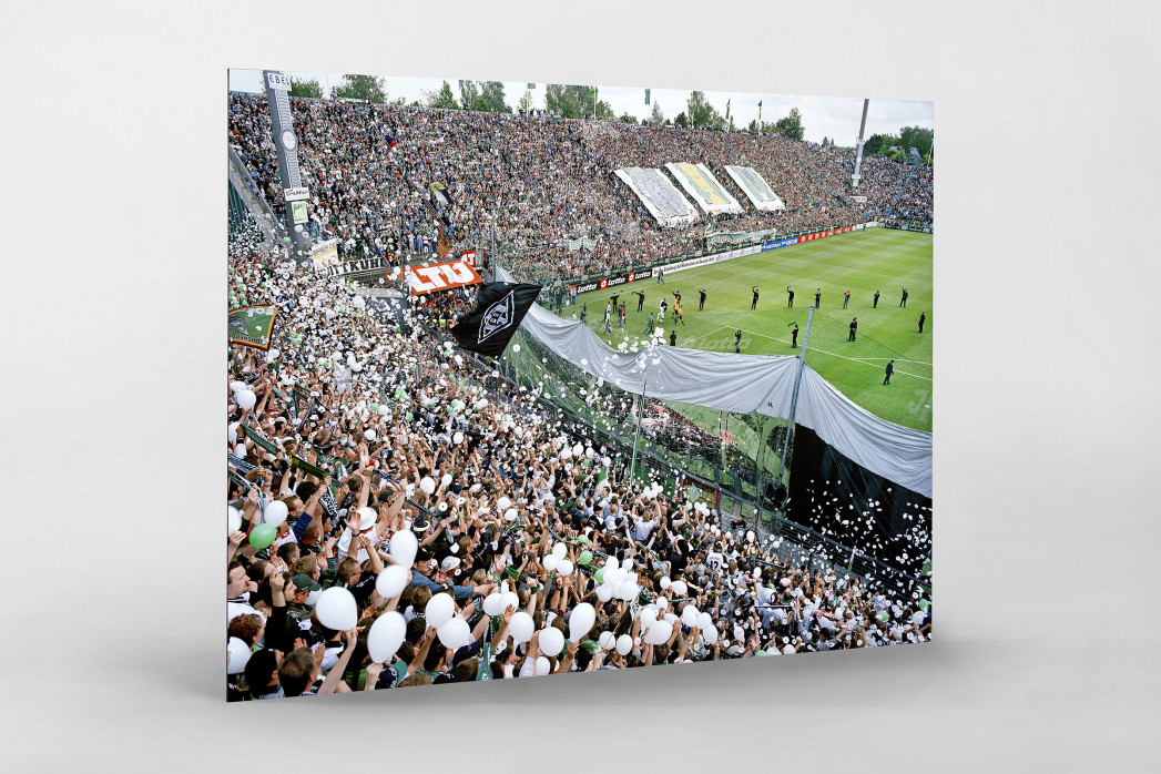 Nordtribüne Bökelberg (1) als auf Alu-Dibond kaschierter Fotoabzug