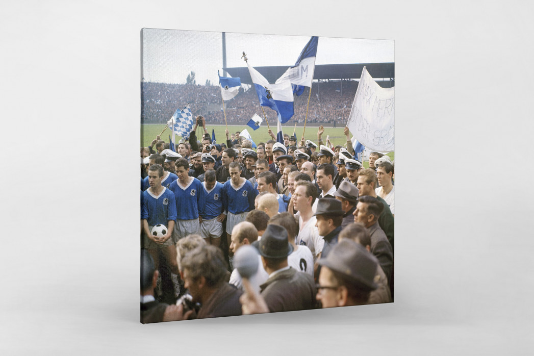 1860 München 1966 (1) als Leinwand auf Keilrahmen gezogen