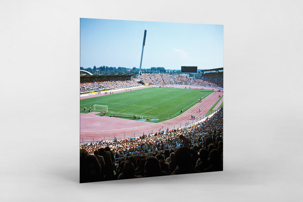 Niedersachsenstadion 1974 als auf Alu-Dibond kaschierter Fotoabzug