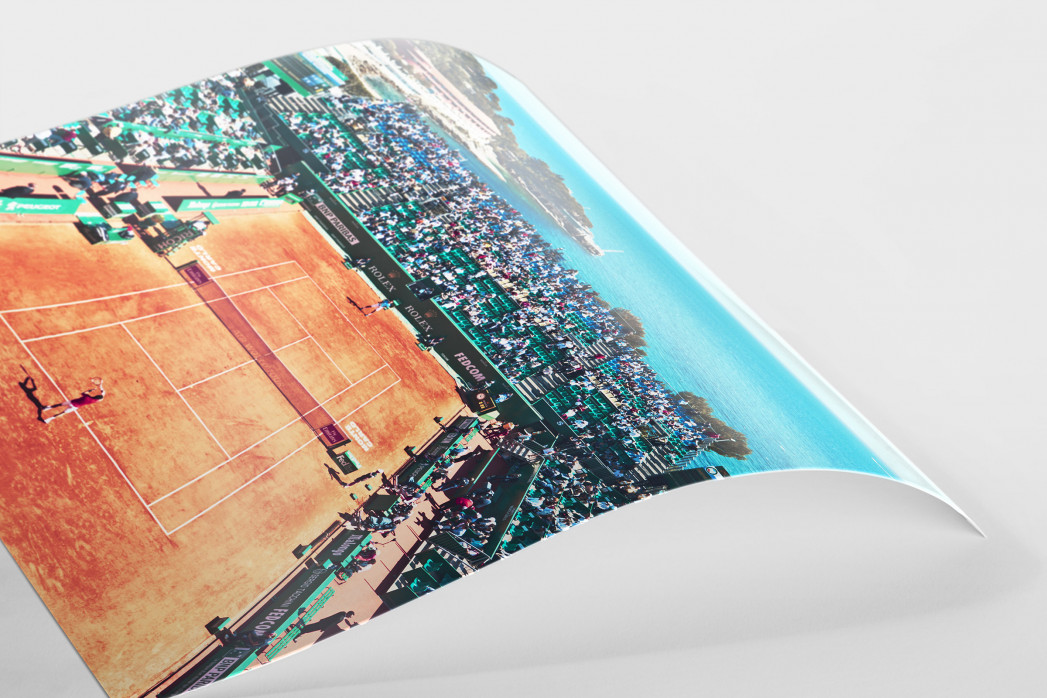 Tennis mit Aussicht als FineArt-Print