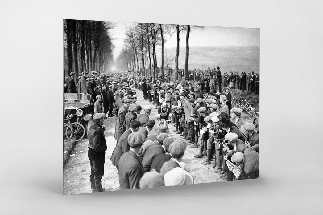 Schaulustige bei Paris-Roubaix als auf Alu-Dibond kaschierter Fotoabzug