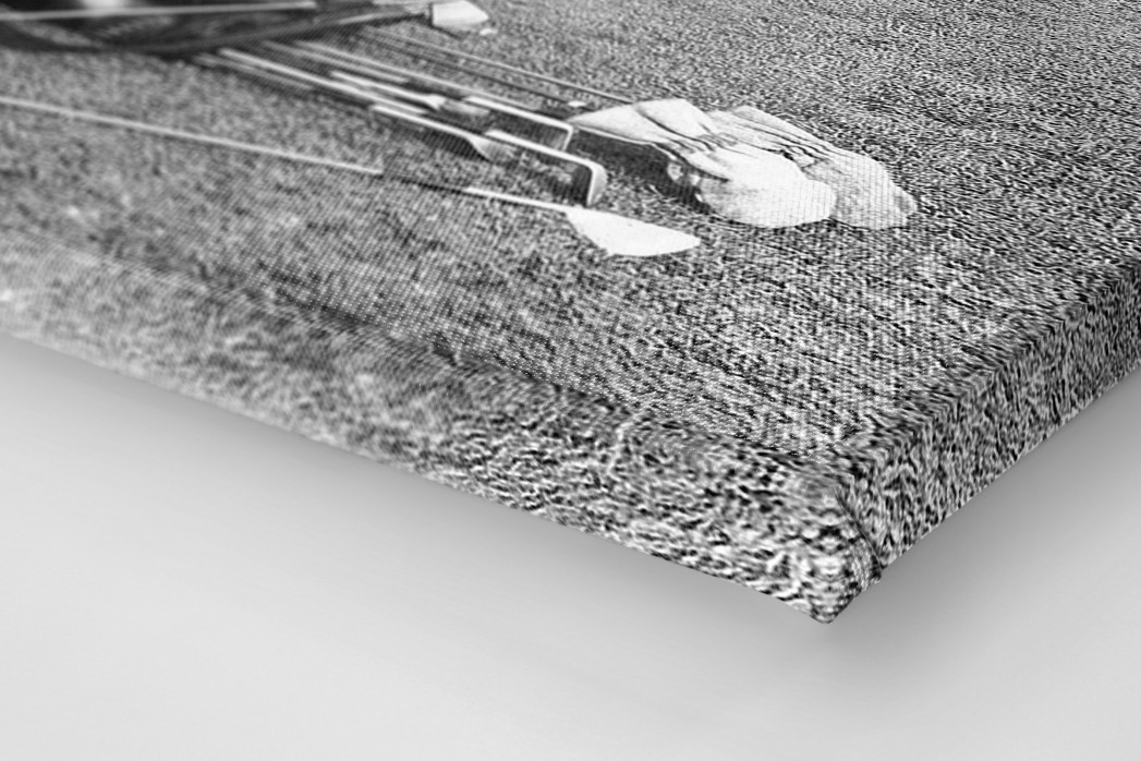 Abschlagtraining als Leinwand auf Keilrahmen gezogen (Detail)