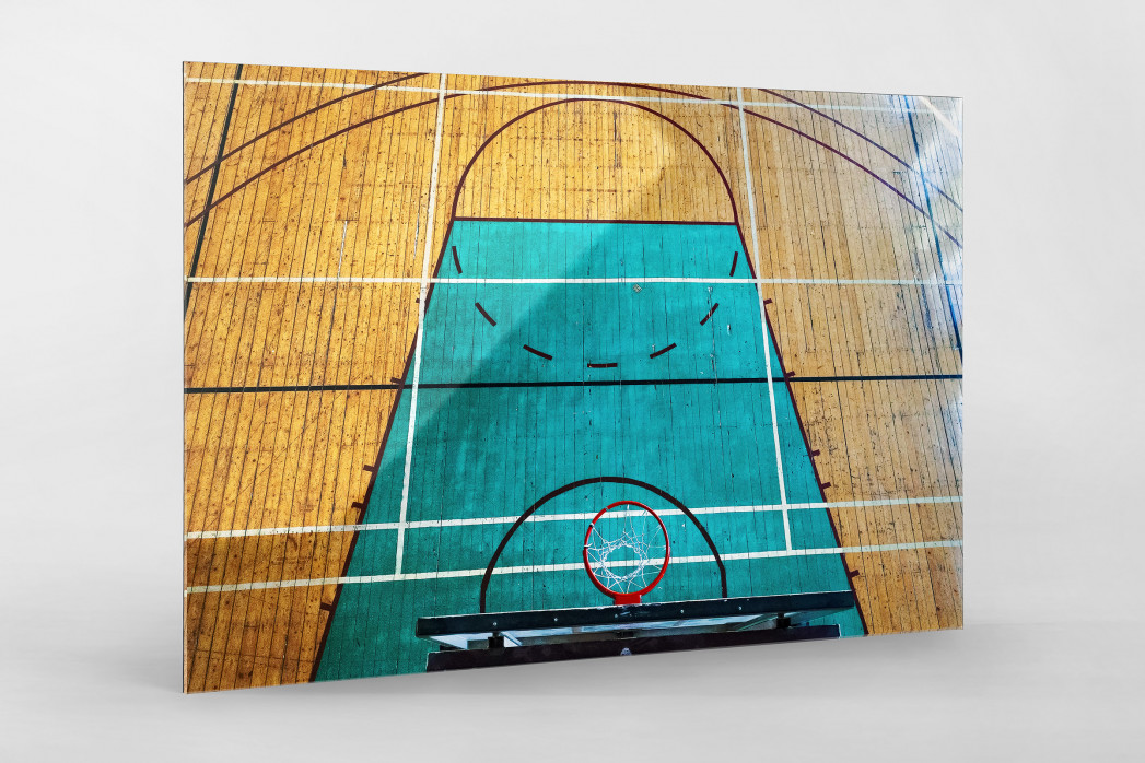 Basketballhalle in Estland als Direktdruck auf Alu-Dibond hinter Acrylglas