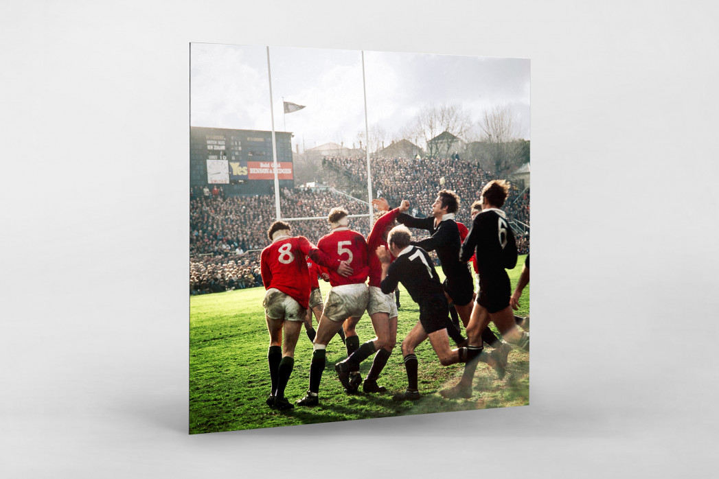 Rugby 1971 als auf Alu-Dibond kaschierter Fotoabzug