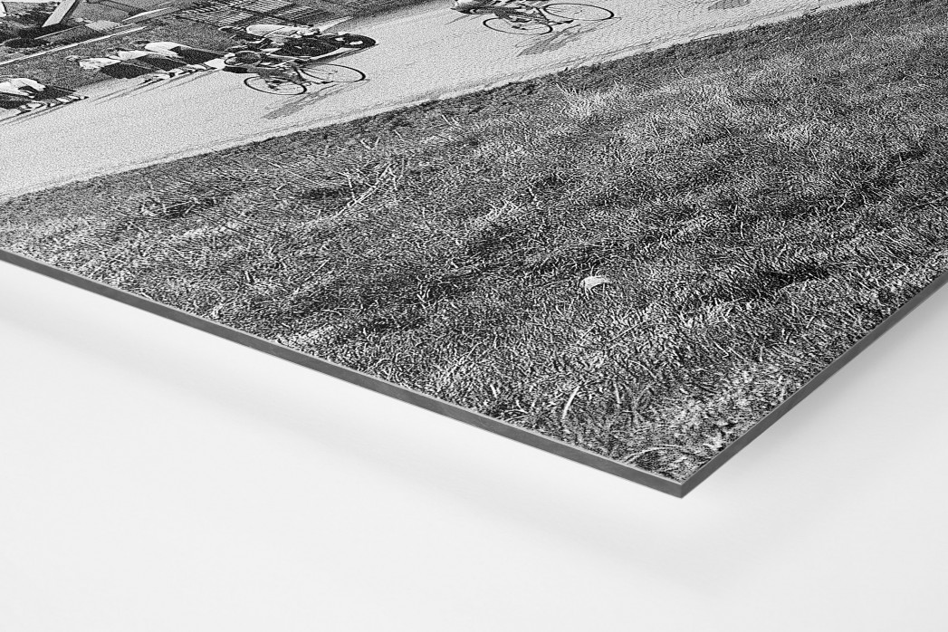 Vorbei am Friedhof bei Lüttich-Bastogne-Lüttich als auf Alu-Dibond kaschierter Fotoabzug (Detail)