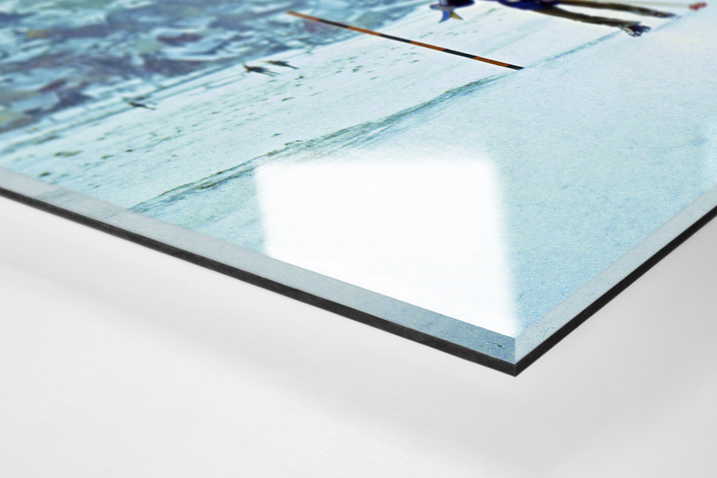 Rauf den Berg als Direktdruck auf Alu-Dibond hinter Acrylglas (Detail)