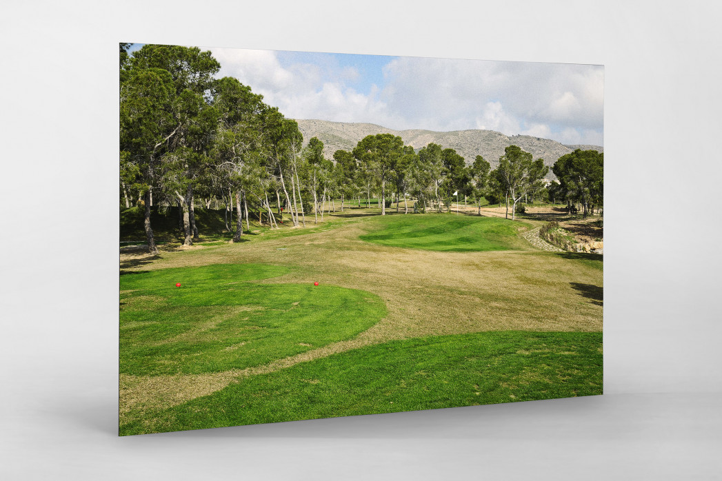 Benidorm Golfresort als auf Alu-Dibond kaschierter Fotoabzug