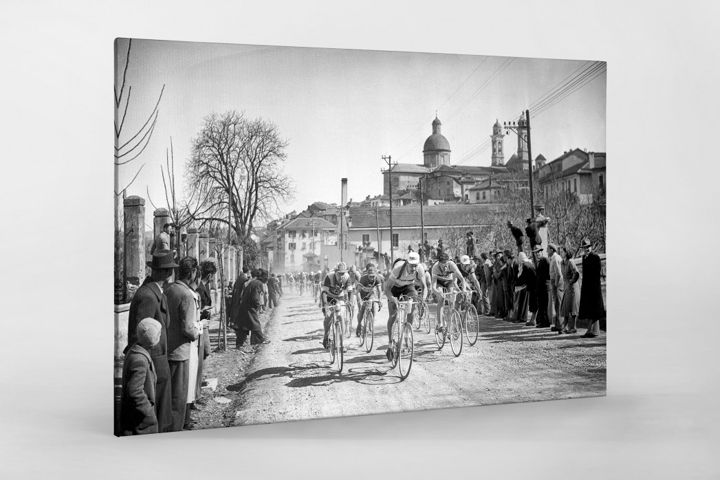 Mailand-Sanremo 1955 als Leinwand auf Keilrahmen gezogen