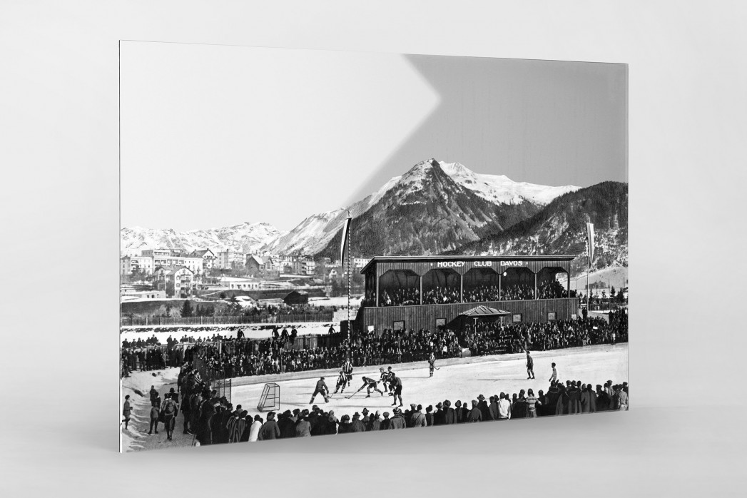 Hockey Club Davos als Direktdruck auf Alu-Dibond hinter Acrylglas
