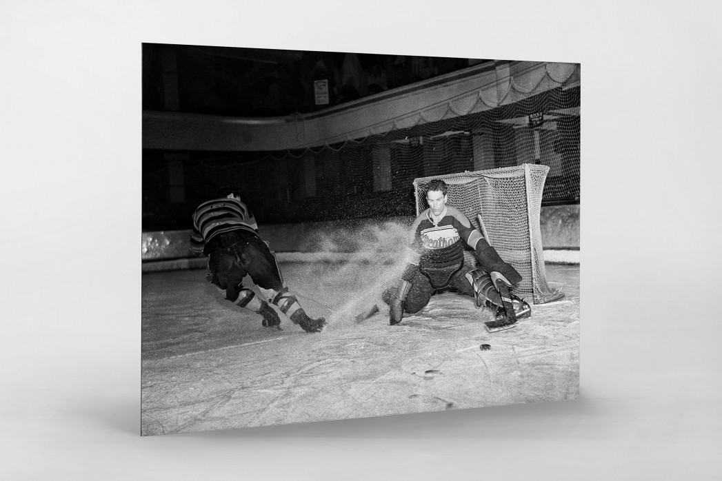 Der Goalie von Streatham als auf Alu-Dibond kaschierter Fotoabzug