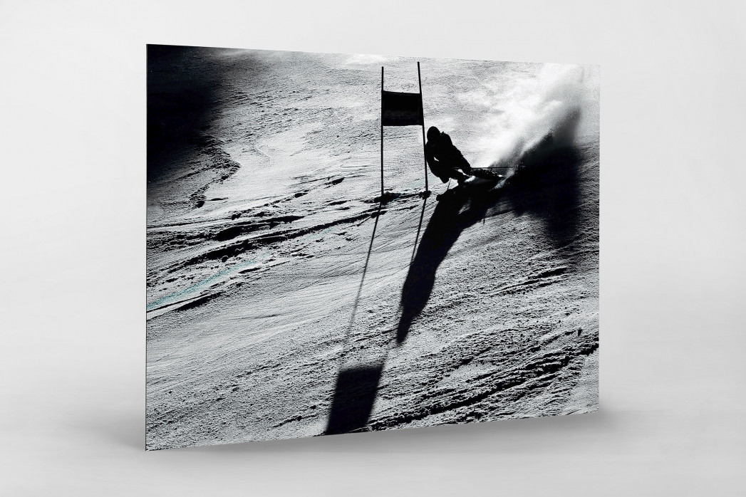 Slalomschatten als auf Alu-Dibond kaschierter Fotoabzug