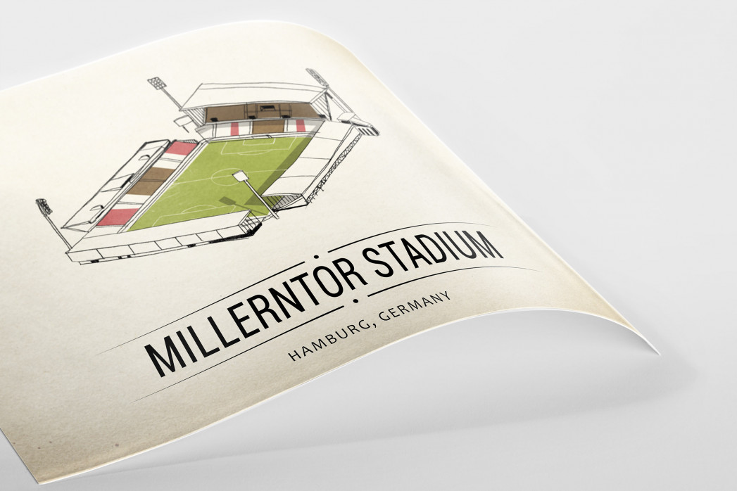 World Of Stadiums: Millerntor Stadium als Poster