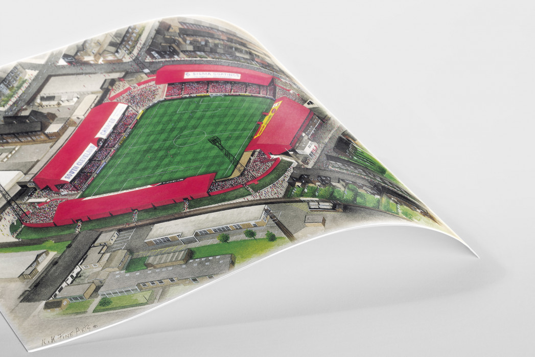 Stadia Art: Ayresome Park als Poster