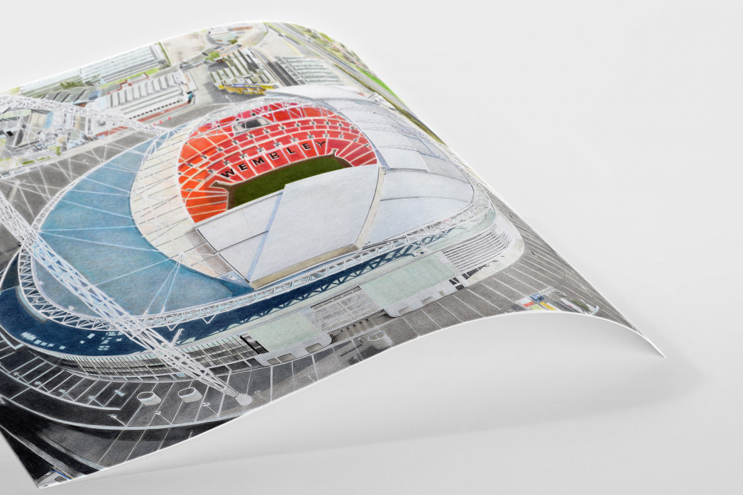Stadia Art: Wembley (1) als Poster