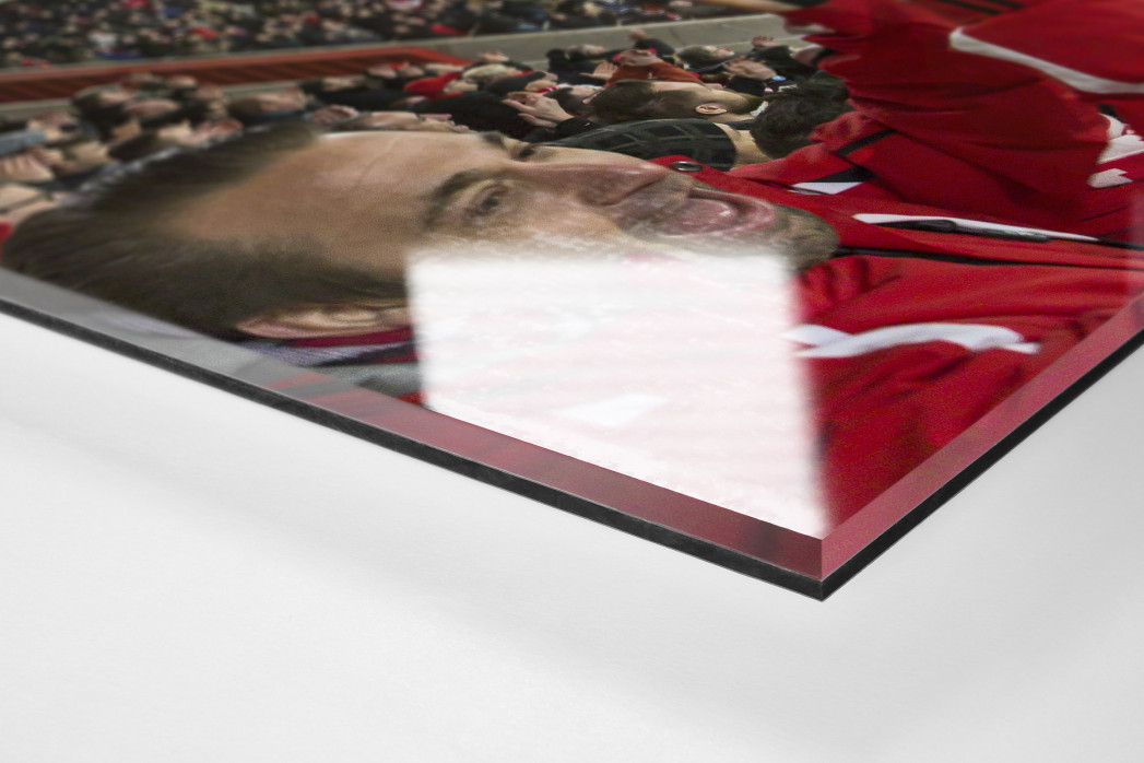 Lüttich als Direktdruck auf Alu-Dibond hinter Acrylglas (Detail)