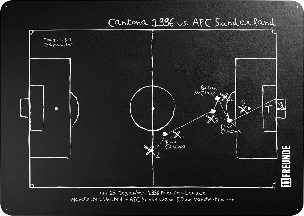Magnettafel: Cantona 1996 - 11FREUNDE SHOP