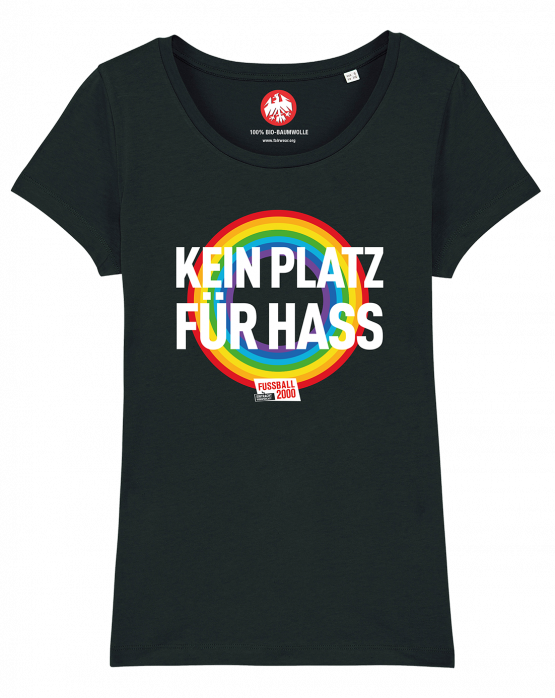 T-Shirt Frauen Kein Platz für Hass Fußball 2000 - 11˘FREUNDE SHOP