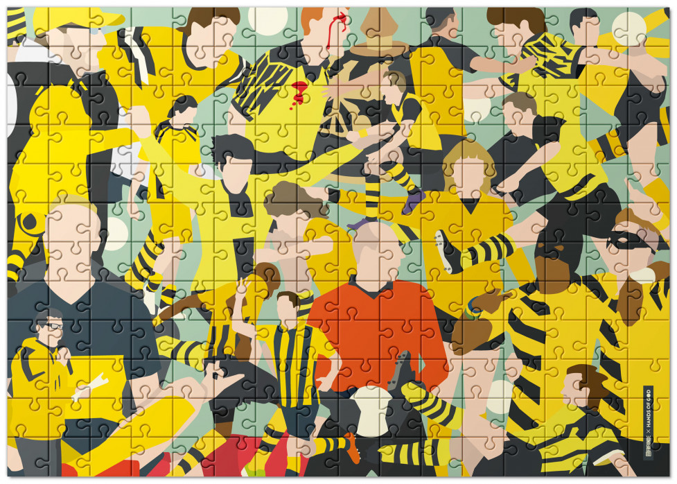 Puzzle: Dortmund Clash - Design: HANDS OF GOD mit 192, 551 und 1.500 Teilen
