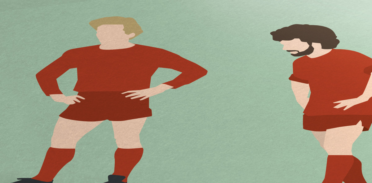Kalle und Paul - Rummenigge und Breitner Illustration - Fußball Poster