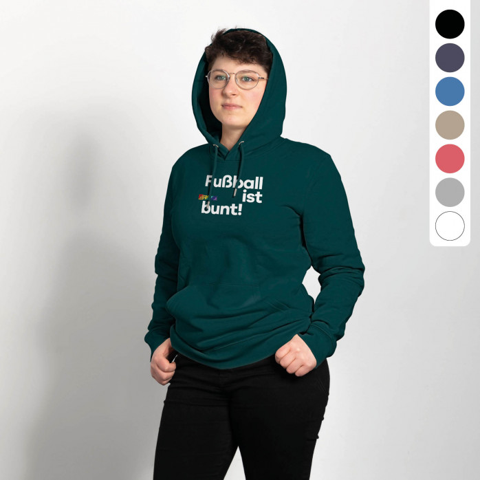 bunt Fußball | Textil & 11FREUNDE (Fairwear Hoodie ist - Bio-Baumwolle)