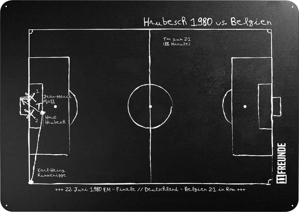 Magnettafel: Hrubesch 1980 - 11FREUNDE SHOP
