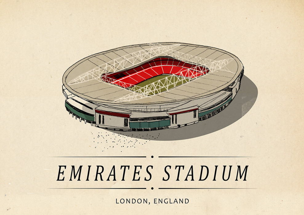 World Of Stadiums: Emirates Stadium - Poster bestellen - 11FREUNDE SHOP