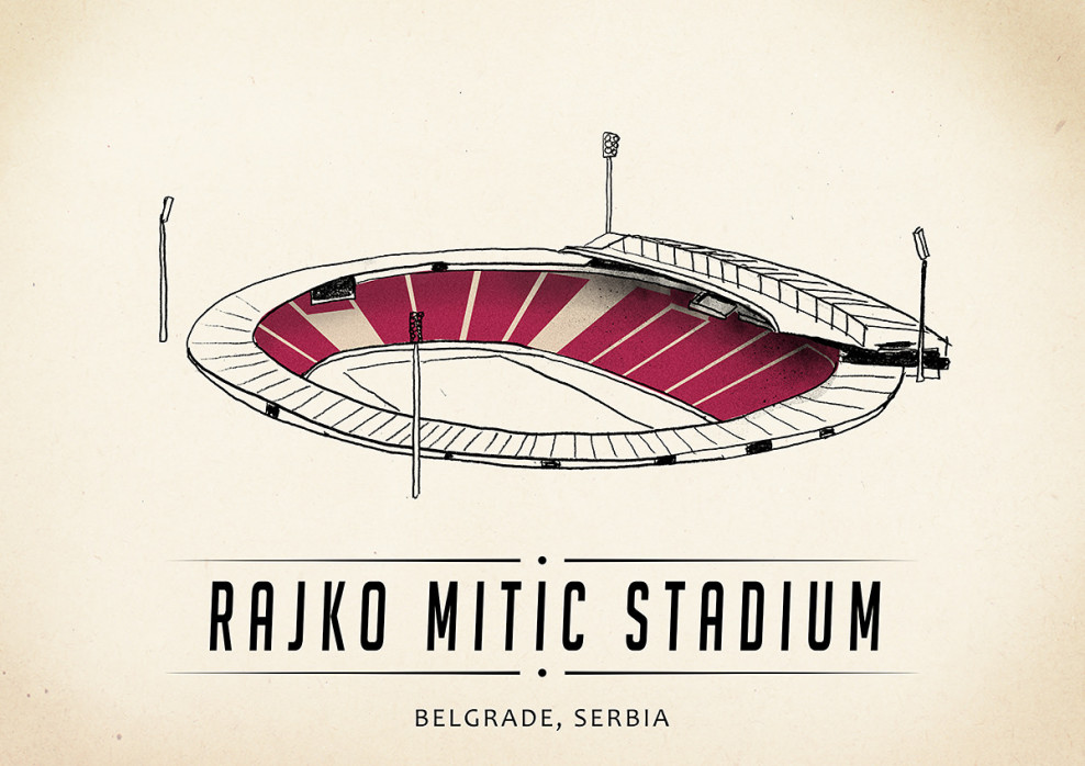 World Of Stadiums: Rajko Mitić Stadium - Poster bestellen - 11FREUNDE SHOP