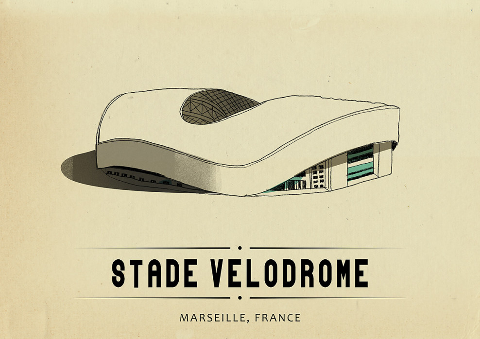 World Of Stadiums: Stade Vélodrome - Poster bestellen - 11FREUNDE SHOP