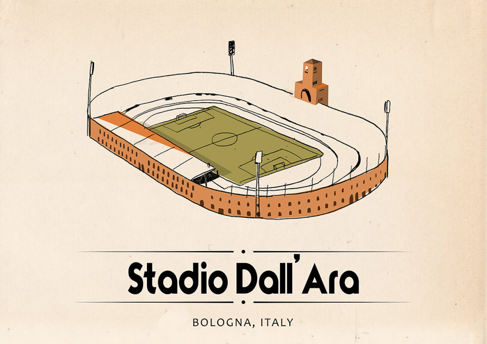 World Of Stadiums: Stadio Dall'Ara - Poster bestellen - 11FREUNDE SHOP