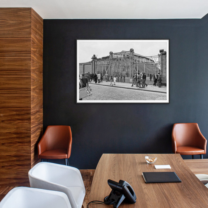 Vor dem Ibrox Park (2) - Wandbild