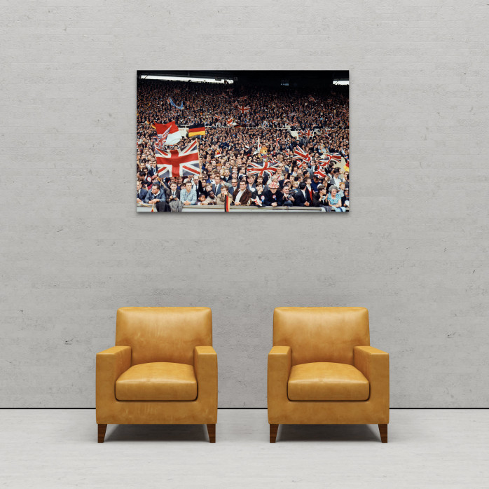 Fans beim WM Finale 1966 - 11FREUNDE SHOP - Fußball Foto Wandbild