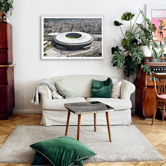 Maracana und Skyline Rio - Fußball Wandbild - 11FREUNDE SHOP