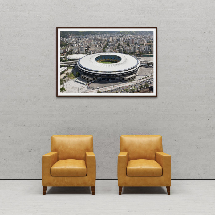 Maracana und Skyline Rio - Fußball Wandbild - 11FREUNDE SHOP